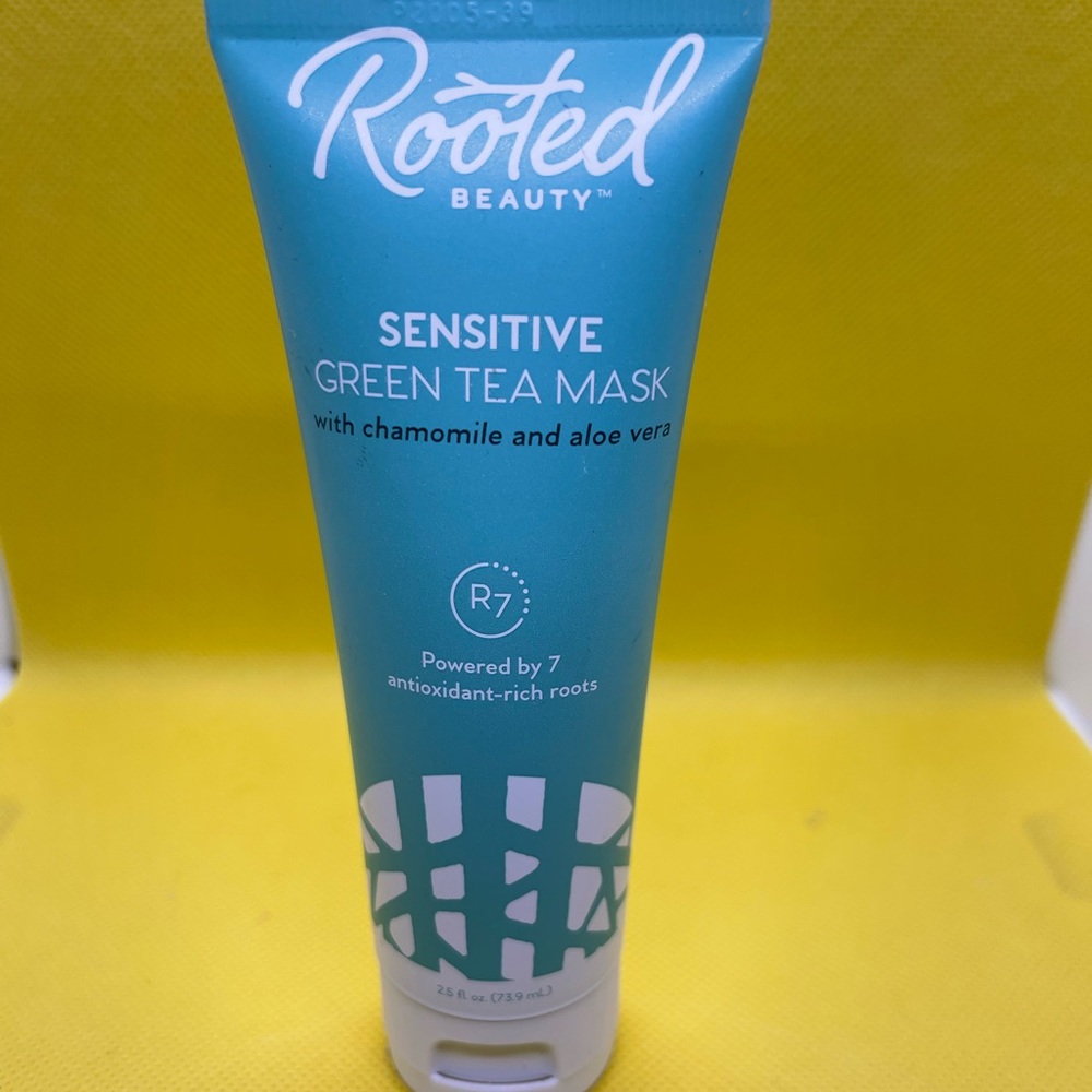 NEW ROOTED BEAUTY SENSITIVE GREEN TEA MASK.